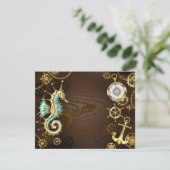 木製の背景（メカニカルシーホース付き） 出欠カード (スタンド正面)