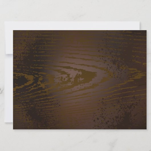 木製の背景(メカニカルシーホース付き) 招待状 (裏面)