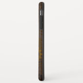 木製の背景(メカニカルシーホース付き) Case-Mate iPhoneケース (裏面/左)