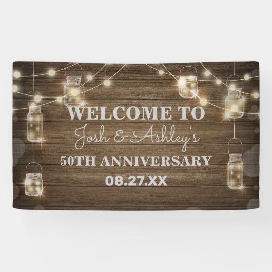 木製の背景 ライトガラスの瓶 アニバーサリー 横断幕 (横)