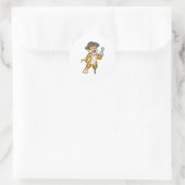 木製の脚とフックの手で海賊としてタイガー ラウンドシール (バッグ)