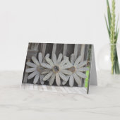 木製の花グリーティングカード カード (正面)