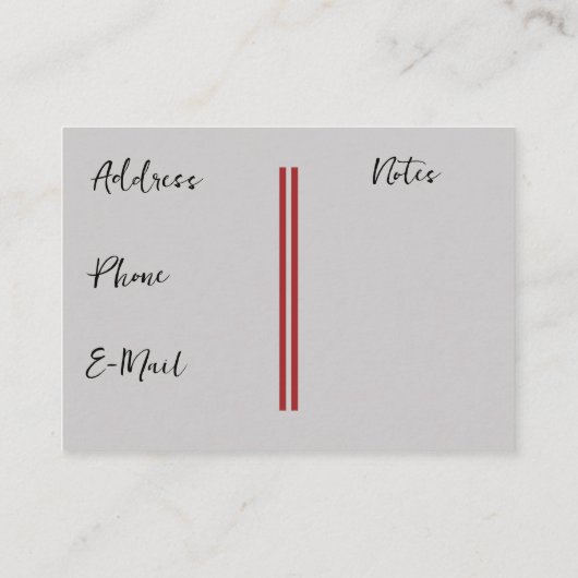 木製の蝶ネクタイの名刺 名刺 (裏面)