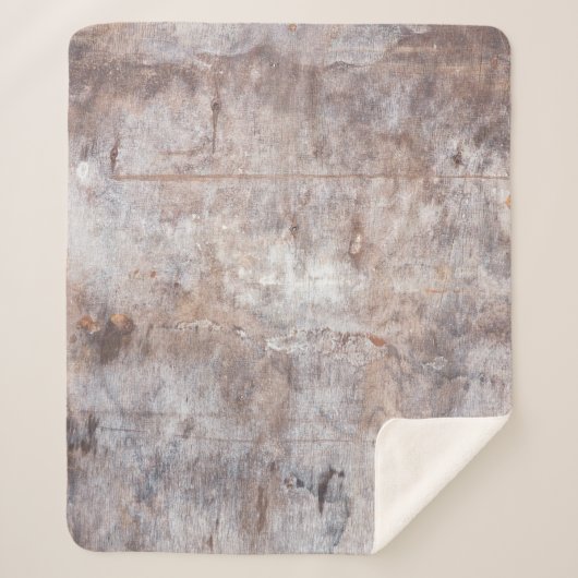 木製の表面に本物のヴィンテージが入っている シェルパブランケット (正面)
