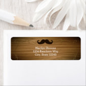 木製の西ロープムストッシュパーティー住所 シール (インサイチュ)