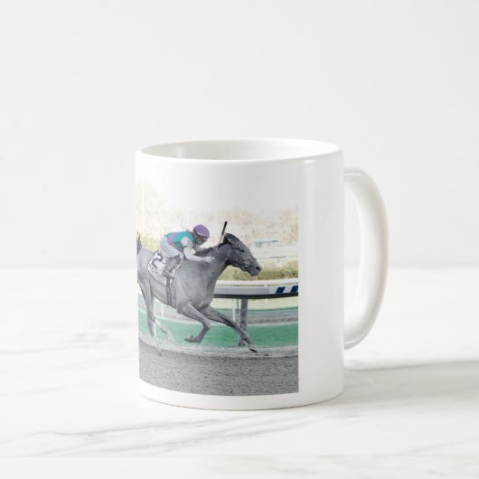 木製の記念物の棒に勝っているタキトゥス コーヒーマグカップ (正面右)