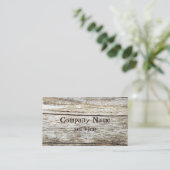 木製の質によって切り分けられる文字の効果 名刺 (スタンド正面)