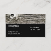 木製の質の名刺 名刺 (裏面)