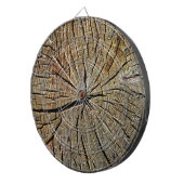 木製の質の穀物の木年はパターンを鳴らします ダーツボード (正面右)