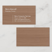 木製の質の穀物の背景の大工仕事 名刺 (正面/裏面)