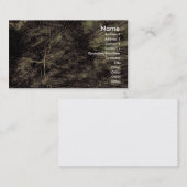 木製の質 名刺 (正面/裏面)