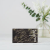 木製の質 名刺 (スタンド正面)