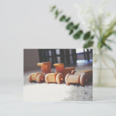 木製の車 ポストカード (スタンド正面)