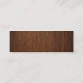 木製の青いテレホンカード コーリングカード (裏面)