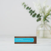 木製の青いテレホンカード コーリングカード (スタンド正面)