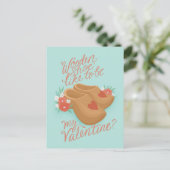 木製の靴は私のバレンタイン ポストカード (スタンド正面)