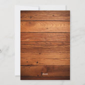 木製の飾りでクリスマス気分！家族写真 シーズンカード (裏面)