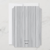 木製の高級感のあるフォトホリデーカード シーズンカード (裏面)