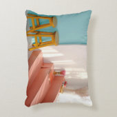 木製の黄色いバー アクセントクッション (正面(垂直))