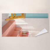 木製の黄色いバー バスタオル (バスタオル)