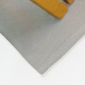 木製の黄色いバー フリースブランケット (角)