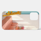 木製の黄色いバー Case-Mate iPhoneケース (裏面 (横))