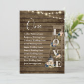 木製はしごフローラテーブル1枚シーティングカード (スタンド正面)