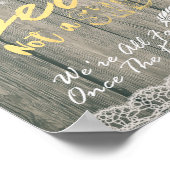 木製ひまわりサイドサインではないシートを結婚選択 ポスター (角)