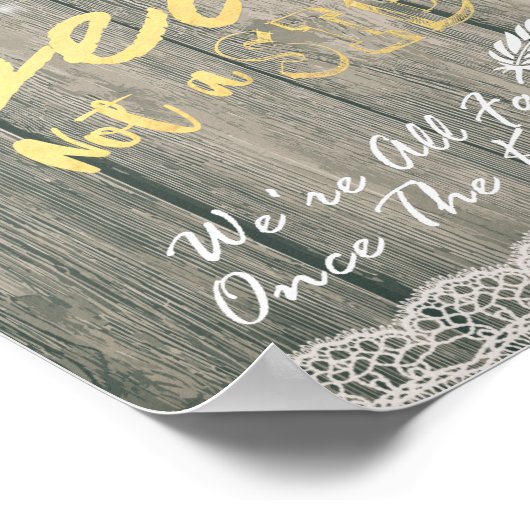 木製ひまわりサイドサインではないシートを結婚選択 ポスター (角)