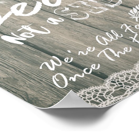 木製ひまわりサイドサインではないシートを結婚選択 ポスター (角)