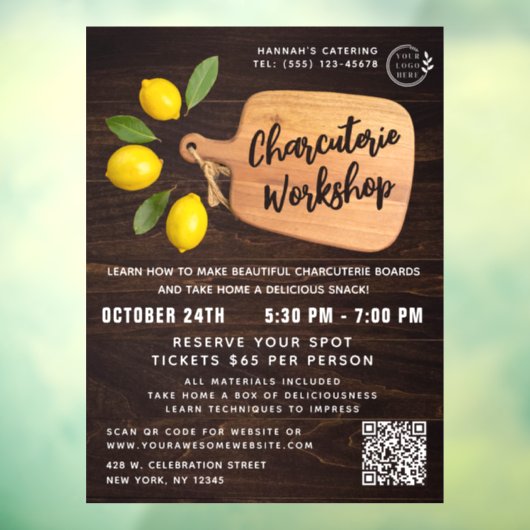 木製まな板オレンジ料理スクリプトの窓ステッカー ウィンドウサイン (シート3)