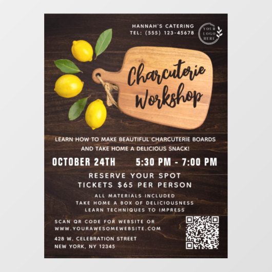 木製まな板オレンジ料理スクリプトの窓ステッカー ウィンドウサイン (シート)