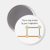 木製やる気を起こさせる建物ブロック マグネット (正面/裏面)