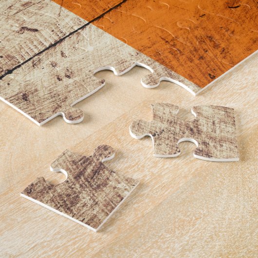 木製アイルランド国旗 ジグソーパズル (側面)