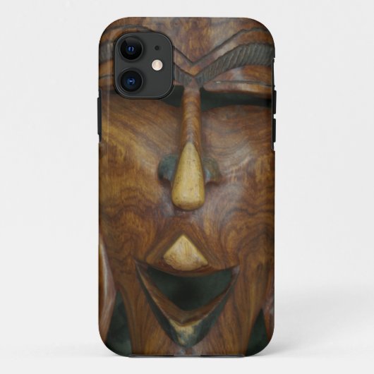 木製アフリカマスク Case-Mate iPhoneケース (裏面)
