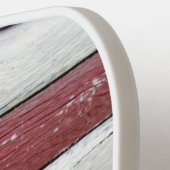 木製アメリカ国旗 ピックルボールラケット (左詳細)