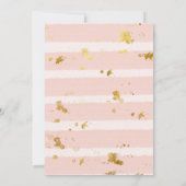 木製アーチピンクユーカリプスブリデスメイドランチョン 招待状 (裏面)