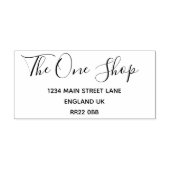 木製アートスタンプ - 企業名＆住所 ラバースタンプ (インプリント)