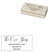 木製アートスタンプ - 企業名＆住所 ラバースタンプ (押印)