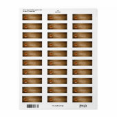 木製ウエスタンロープ&ブーツパーティー住所 シール (フルシート)