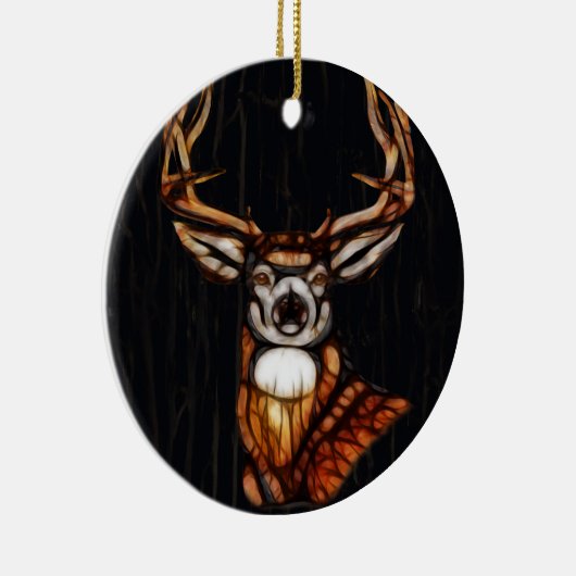 木製ウッドディアカントリー素朴ファームハユニークウス セラミックオーナメント (右)