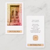 木製エレガントドアホームステージング内装設計 名刺 (正面/裏面)