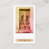 木製エレガントドアホームステージング内装設計 名刺 (正面)