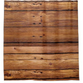 木製オ素朴レンジシャワーカーテン シャワーカーテン (正面)