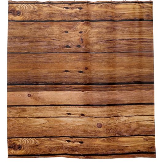 木製オ素朴レンジシャワーカーテン シャワーカーテン (正面)