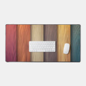 木製カラフルデスクマット デスクマット (キーボード&マウス)