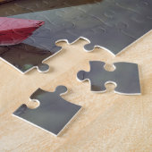 木製カラフル船河湖ネパール旅行 ジグソーパズル (側面)