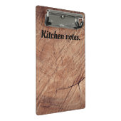 木製キッチンノート ミニクリップボード (アングル)