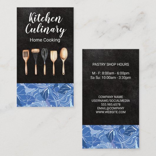 木製キッチン器具 名刺 (正面/裏面)