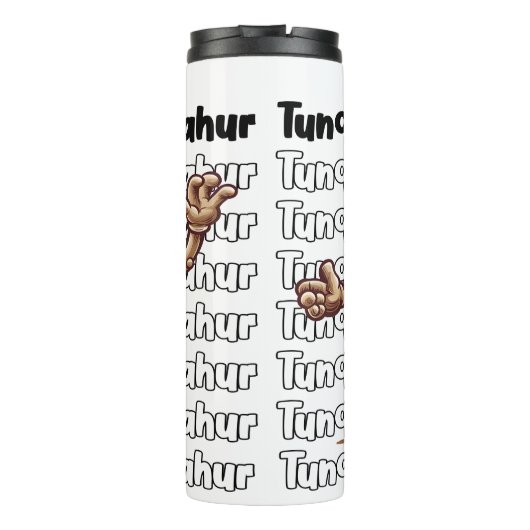 木製キャラクタータンクタンクグラフィック タンブラー (裏面)